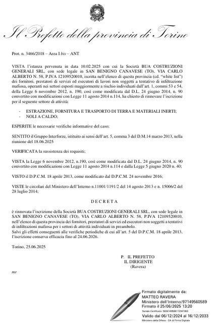 Anteprima White List Prefettura